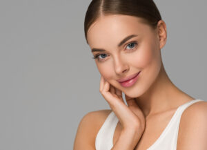 Youthful looking woman with smooth forehead after brow lift in San Antonio, TX